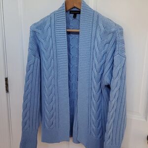 Blue BANANA REPUBLIC Chunky Cable Cardi. Small